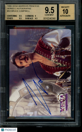 1998 Xena Warrior Princess Autograph Bruce Campbell Autolycus BGS 9.5/10 Auto